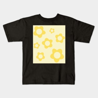 pattern flower aesthetic yellow Kids T-Shirt